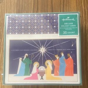 Hallmark Deluxe Holiday Cards with Nativity Scene - Multicolor